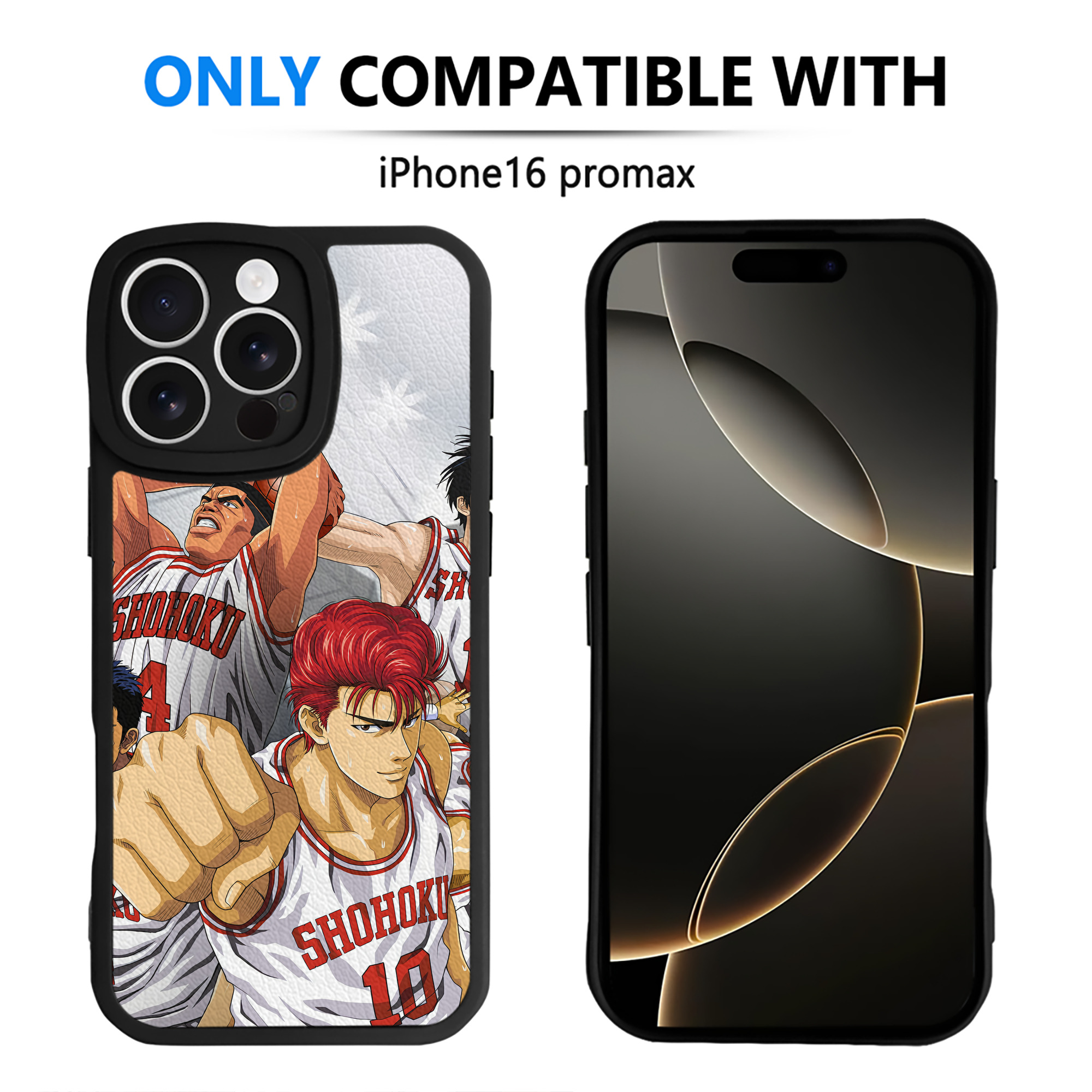（画像用） SLAM DUNK／スラムダンク 【iPhone 16シリーズ対応】シリコンスマホケース（レザー調） 材質：シリコン